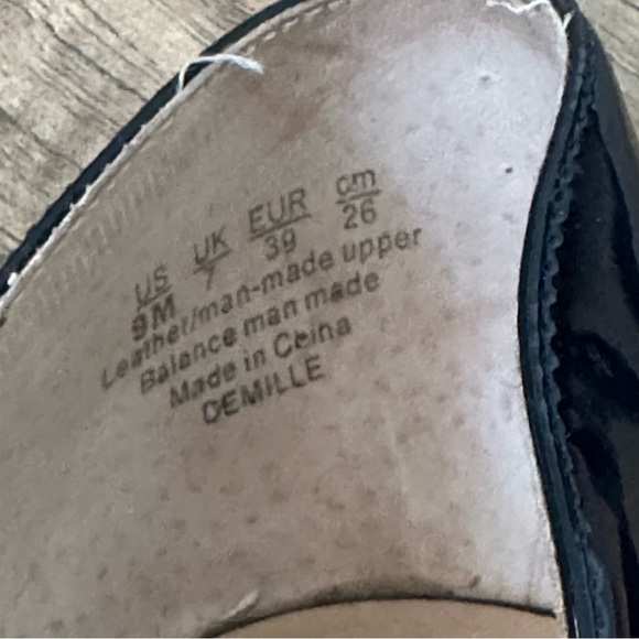 Franco Sarto Navy Patent & Smooth Leather Pointed Toe Women's Pumps Size 9 - Picture 7 of 7